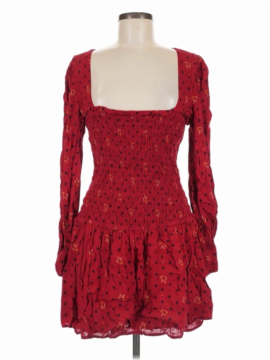 Free People Dresses & Skirts - Free People Two Faces Mini Dress
Smocked Long-Sleeve